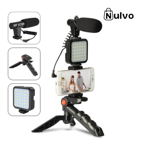 Kit De Fotografia & Vídeo com alta qualidade Nulvo - Controle Bluetooth