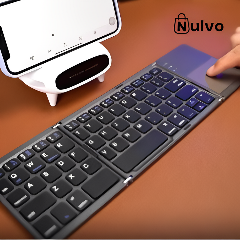 Teclado touch Bluetooth dobrável