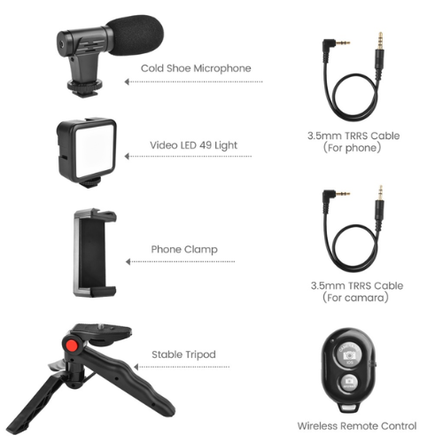 Kit De Fotografia & Vídeo com alta qualidade Nulvo - Controle Bluetooth