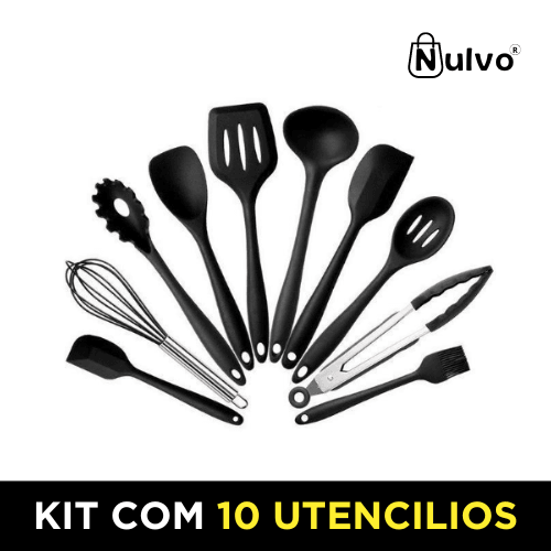 Conjunto de Utensílios em Silicone - Nulvo